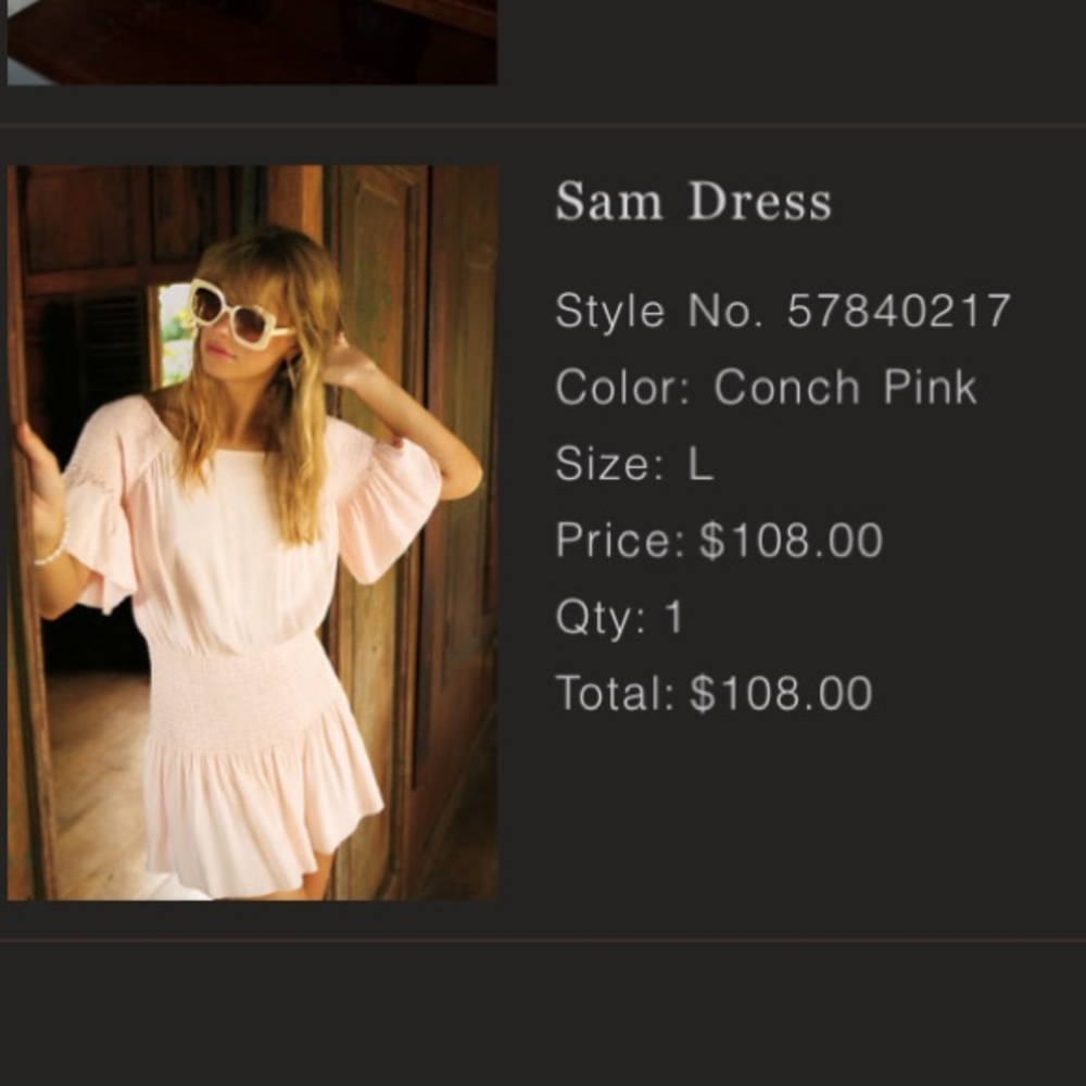 Pink free people dress
